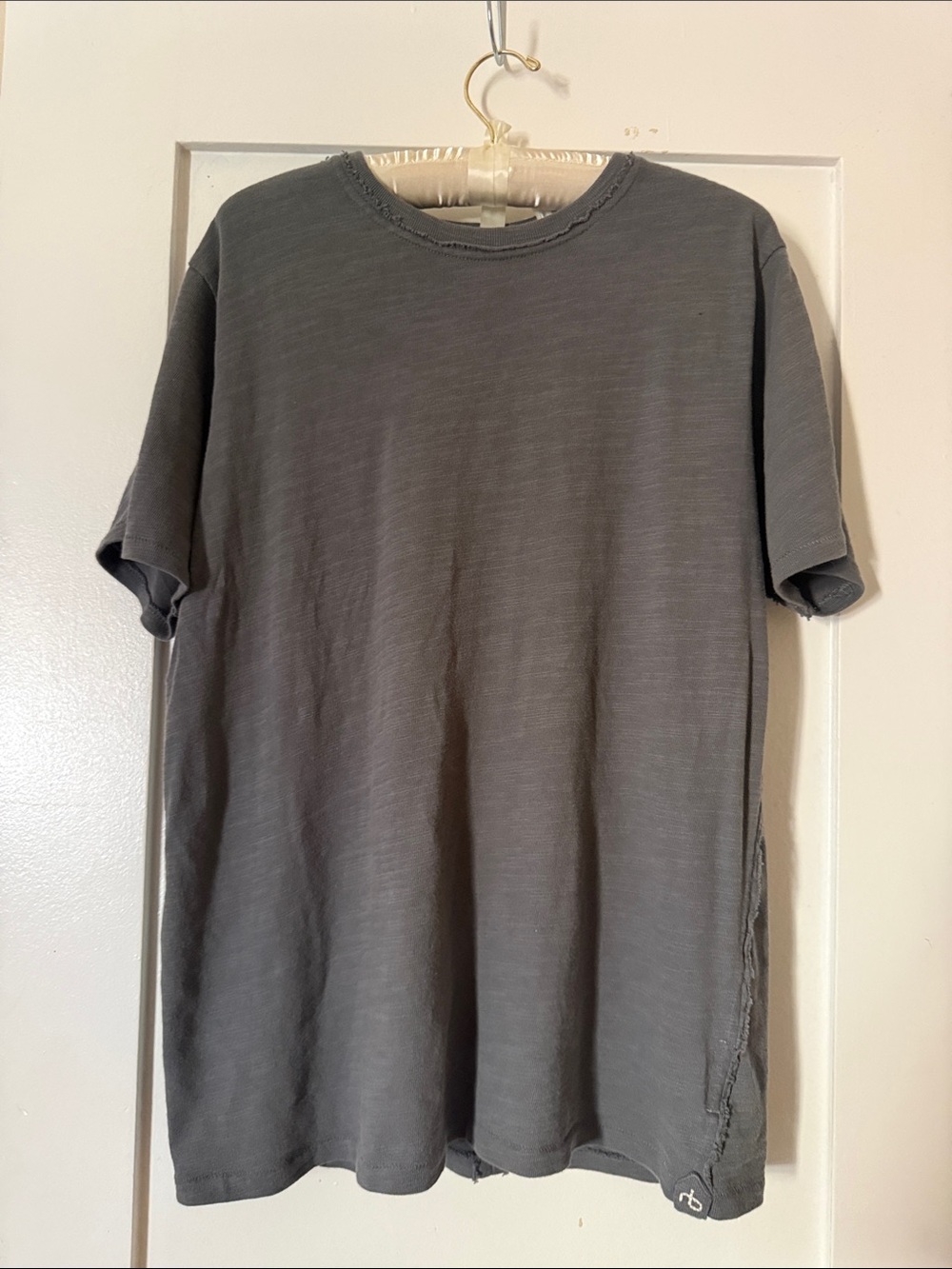 rag & bone unisex Crewneck T-Shirt in Charcoal Gray